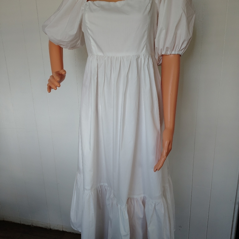 FOREVER 21 White Dress Size M - Picture 2 of 7